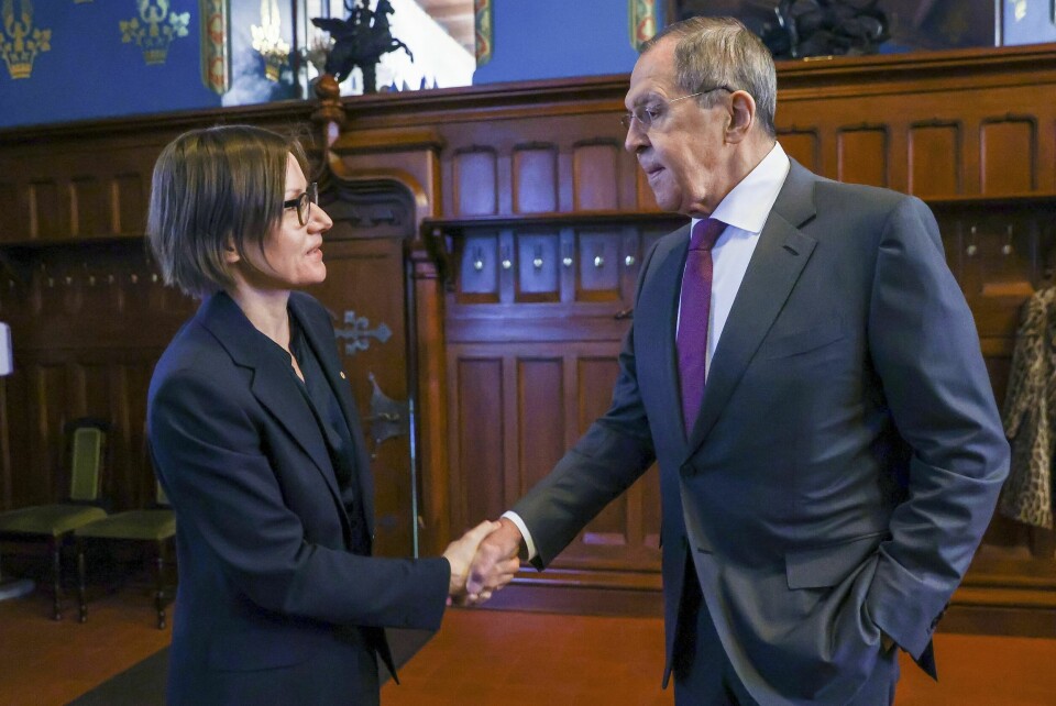 Presidenten i Den internasjonale Røde Kors-komiteen (ICRC), Mirjana Spoljaric, besøkte fredag Moskva der hun blant andre møtte utenriksminister Sergej Lavrov. ICRC krever full tilgang til krigsfanger på begge sider av krigen i Ukraina, noe organisasjonen ikke får. Presidenten i Den internasjonale Røde Kors-komiteen (ICRC), Mirjana Spoljaric, besøkte fredag Moskva der hun blant andre møtte utenriksminister Sergej Lavrov. ICRC krever full tilgang til krigsfanger på begge sider av krigen i Ukraina, noe organisasjonen ikke får. Foto: Russisk UD / AP / NTB