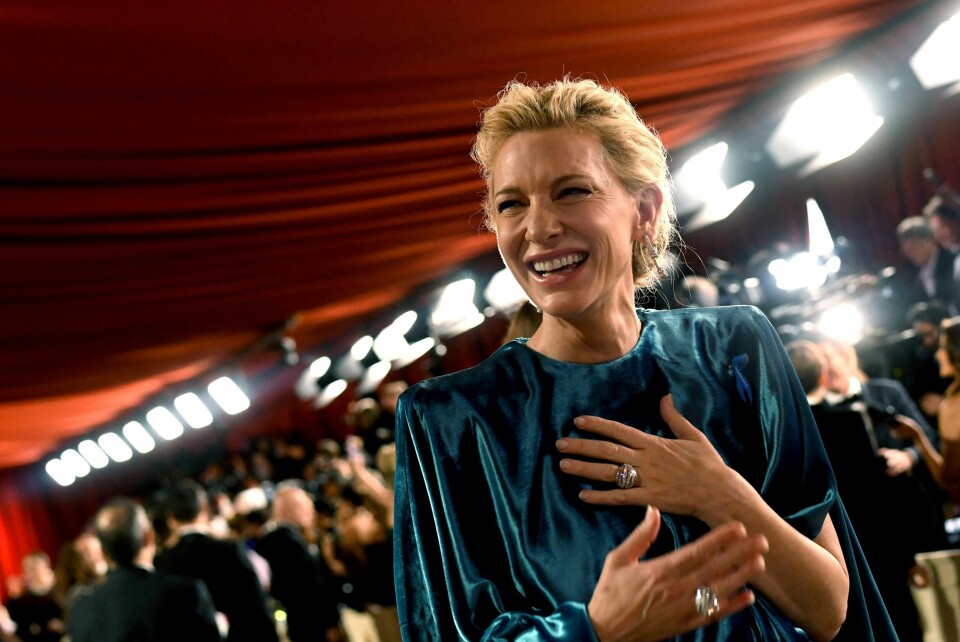 Cate Blanchett i Dolby Theatre under Oscar-utdelingen. Hun var nominert for 'Tár'. Oscar