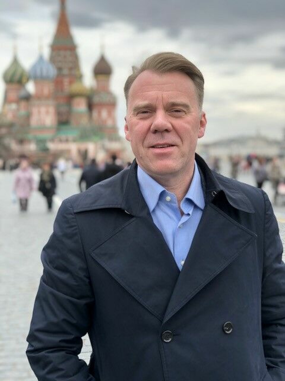 Øystein Bogen på jobb i Moskva. Øystein Bogen på jobb i Moskva.