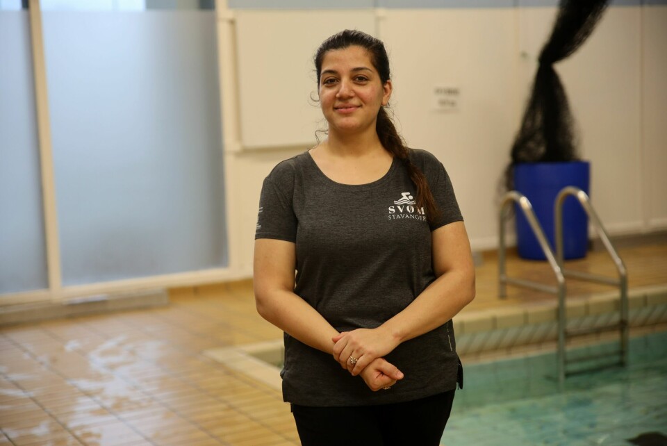 Fatima Dar, hovedinstruktør i Svøm Stavanger. Fatima Dar, hovedinstruktør i Svøm Stavanger.