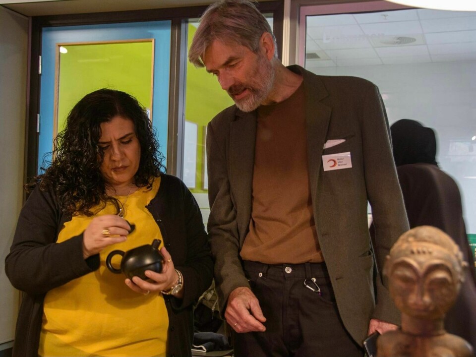 Raifeh Albahleh og Thor Grinde er sentrale personer i den frivillige organisasjonen Kultur uten grenser i Oslo. Raifeh Albahleh og Thor Grinde er sentrale personer i den frivillige organisasjonen Kultur uten grenser i Oslo.