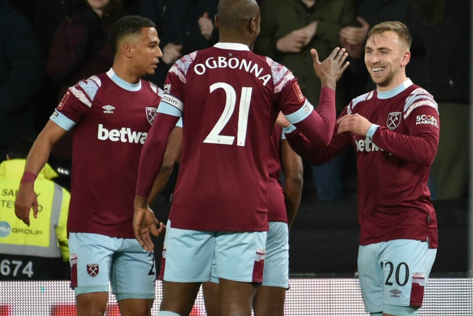 West Ham er videre i FA-cupen. West Ham er videre i FA-cupen. Foto: Rui Vieira / AP / NTB