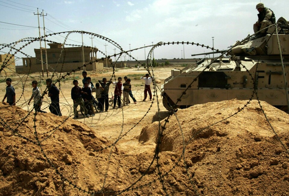 20 år har gått siden amerikanske stridsvogner rullet inn i Irak. USA begrunnet invasjonen med Saddam Husseins angivelige masseødeleggelsesvåpen og bånd til al-Qaida, men begge deler var en bløff. Foto: Gunnar Lier / NTB 20 år har gått siden amerikanske stridsvogner rullet inn i Irak. USA begrunnet invasjonen med Saddam Husseins angivelige masseødeleggelsesvåpen og bånd til al-Qaida, men begge deler var en bløff. Foto: Gunnar Lier / NTB