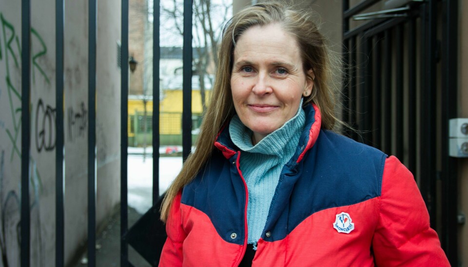 Sigrun Norderval, filmarbeider, arrangerer fakkeltog til støtte for iranske kunstnere. FOTO: IDA MADSEN HESTMAN