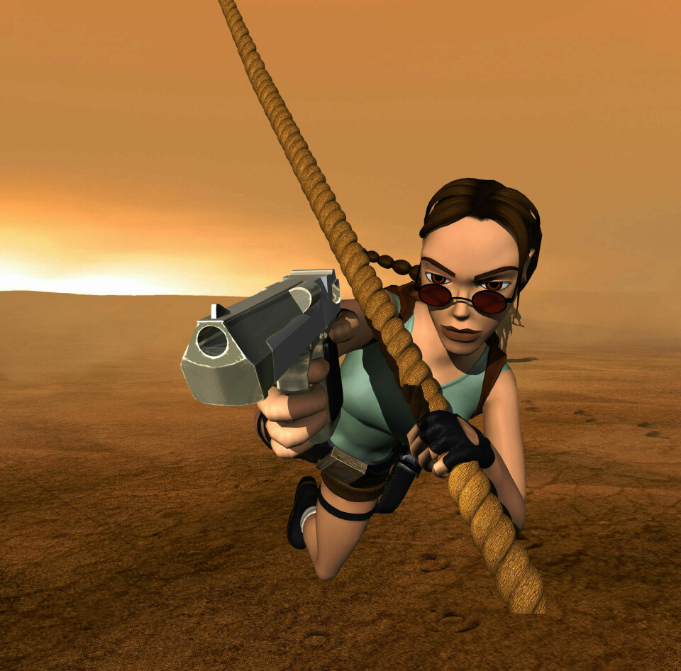 Lara Croft i digital versjon anno 1999, i en oppfølger til det populære PlayStation-spillet «Tomb Raider» fra 1996. Lara Croft i digital versjon anno 1999, i en oppfølger til det populære PlayStation-spillet «Tomb Raider» fra 1996.