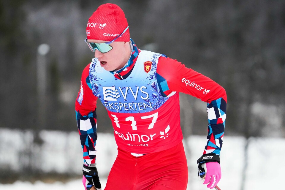 Martin Kirkeberg Mørk gikk Norge inn til 4.-plass på U23-stafetten i VM lørdag. Martin Kirkeberg Mørk under 10 kilometer friteknikk menn på Beitostølen før jul. Foto: Terje Bendiksby / NTB
