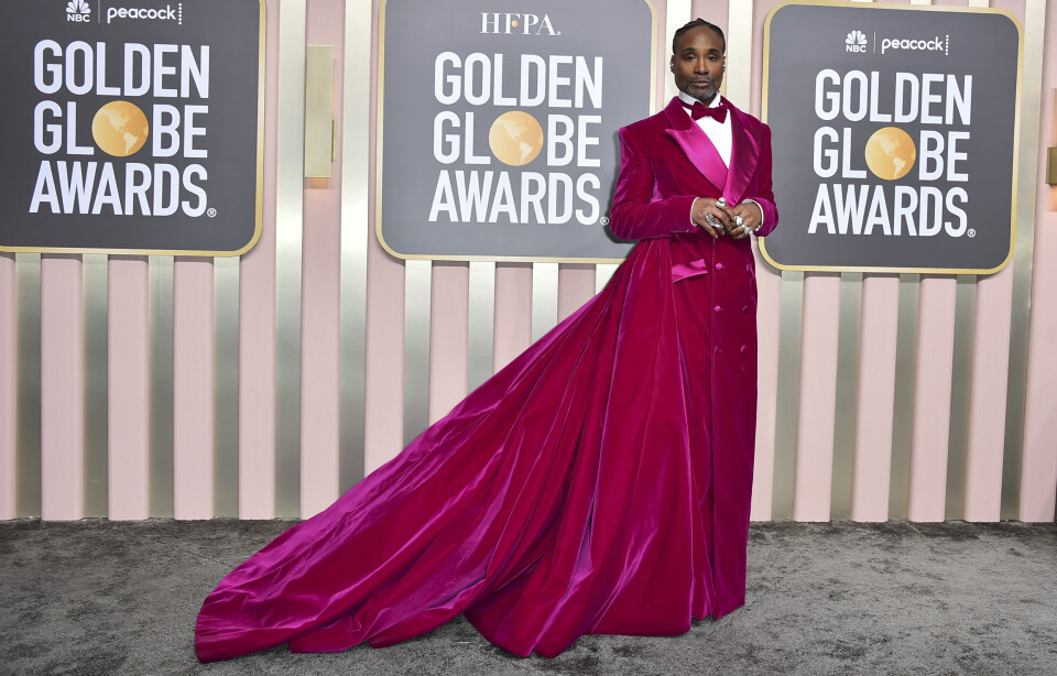 Billy Porter på Golden Globe Awards i januar. Billy Porter på Golden Globe Awards i januar.