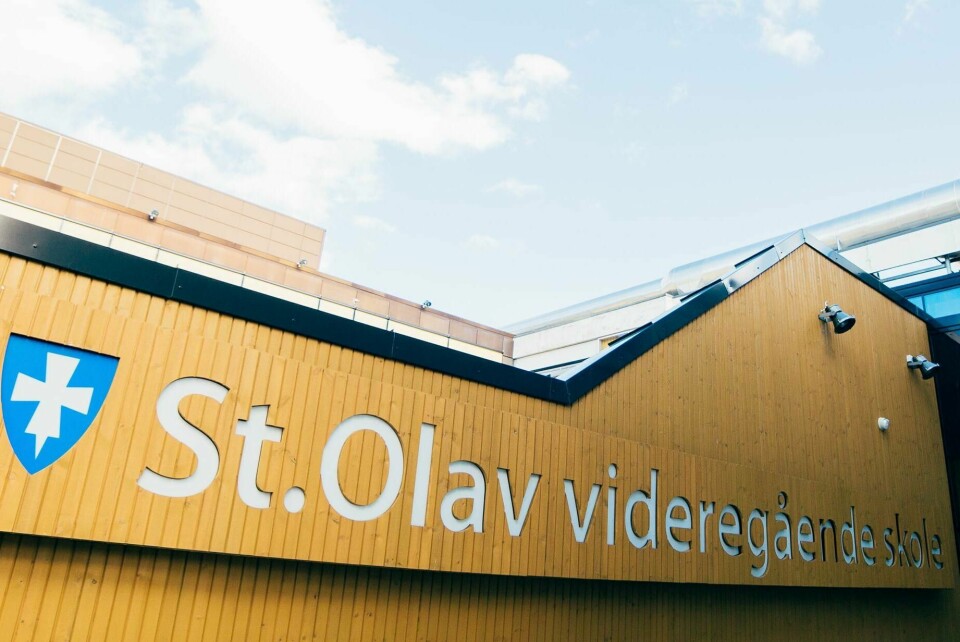 På St. Olav videregående skole blir det snart riving og nybygg. På St. Olav videregående skole blir det snart riving og nybygg.