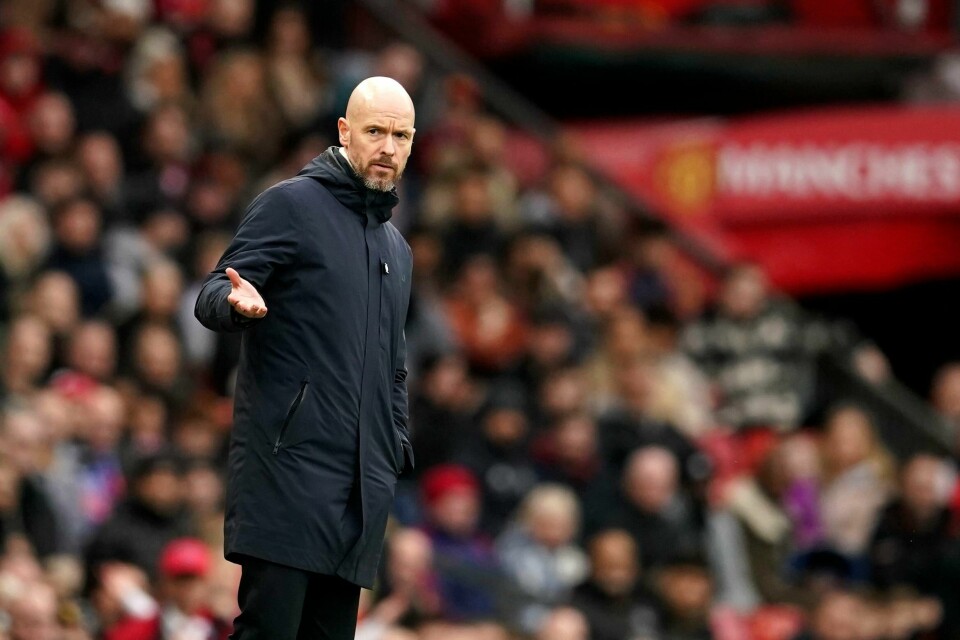 Manchester Uniteds manager Erik ten Hag holdt pressekonferanse tirsdag. Manchester Uniteds manager Erik ten Hag holdt pressekonferanse tirsdag. Foto: Dave Thompson / AP / NTB