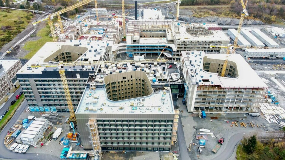 Byggingen av nye Stavanger universitetssjukehus pågår for fullt. Nye SUS.