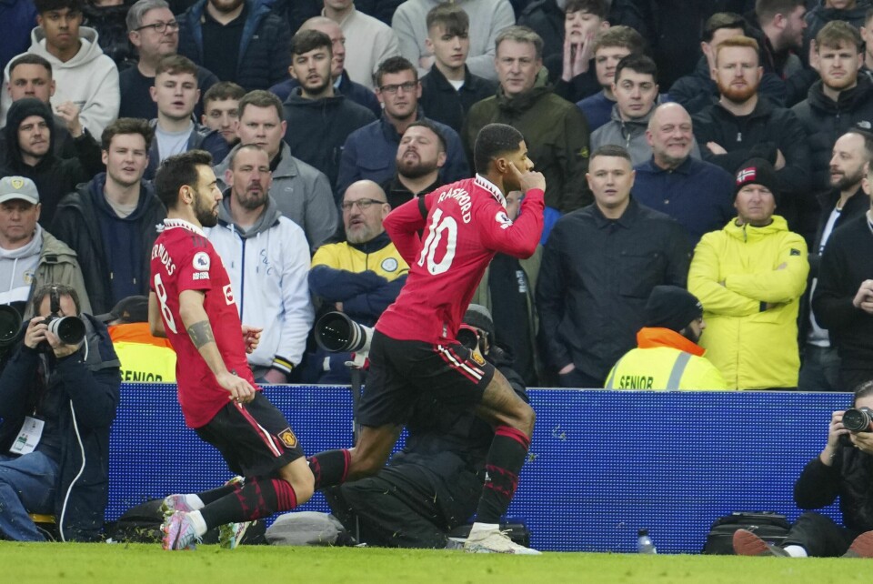 Marcus Rashford er i kanonform og har scoret mot Leeds søndag. Marcus Rashford er i kanonform. Foto: Jon Super / AP / NTB
