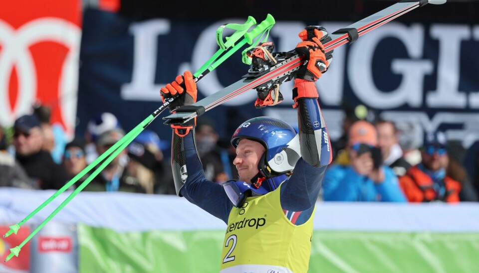 Henrik Kristoffersen ble nummer to i storslalåmrennet i Slovenia søndag. Henrik Kristoffersen ble nummer to i storslalåmrennet i Slovenia søndag. Foto: Marco Trovati / AP / NTB