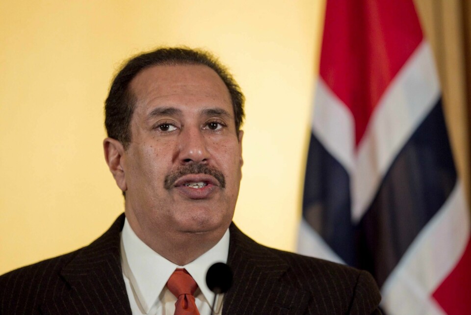 Qatars stats- og utanriksminister Sheikh Hamad Bin Jassim Jabr Al-Thani. Sjeik Hamad Bin Jassim Jabr Al-Thani skal ha lagt inn bud for å kjøpe Manchester United. Foto: Berit Roald / NTB