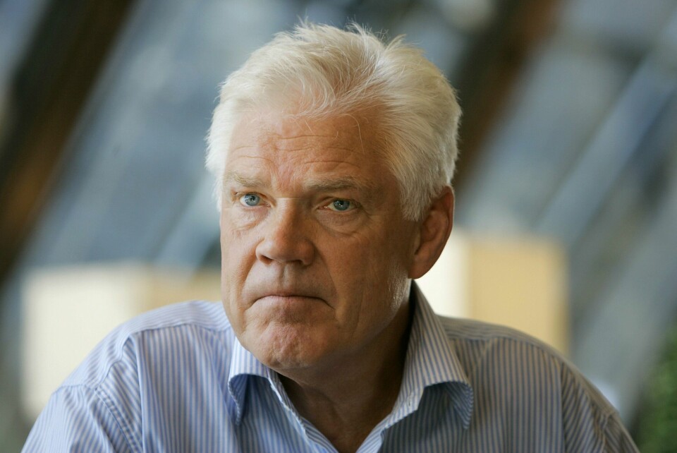 Arne Treholt begraves i Vestre gravlund Nye kapell i Oslo torsdag 23. februar. Bildet viser Arne Treholt fotografert under et intervju i 2004. Foto: Heiko Junge / NTB