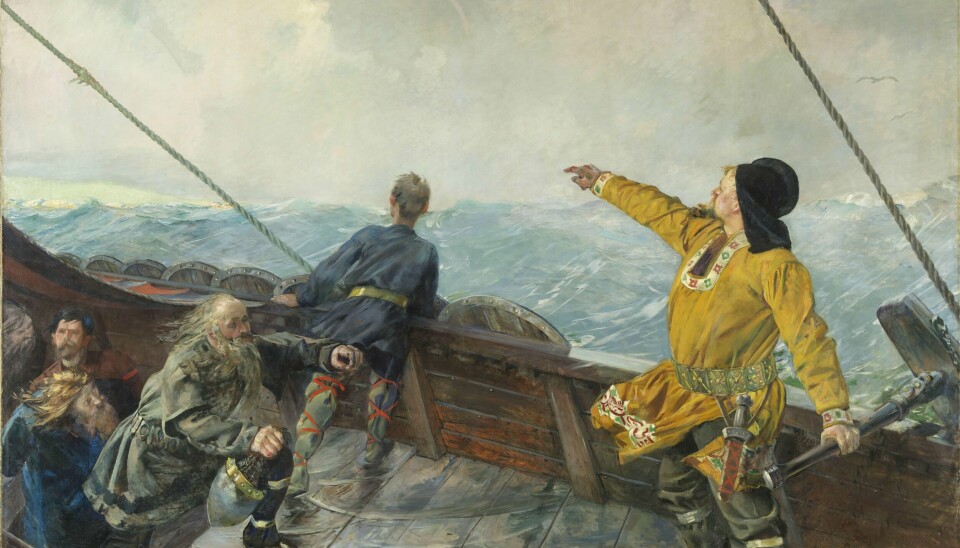 «Vår fornemste kulturinstitusjon med statlig oppnevnt styreleder må være svært forsiktig med å knytte ord som «kolonialistisk» til kunst», skriver Henning Andersen om debatten rundt Christian Krohgs maleri «Leiv Eiriksson oppdager Amerika». kk