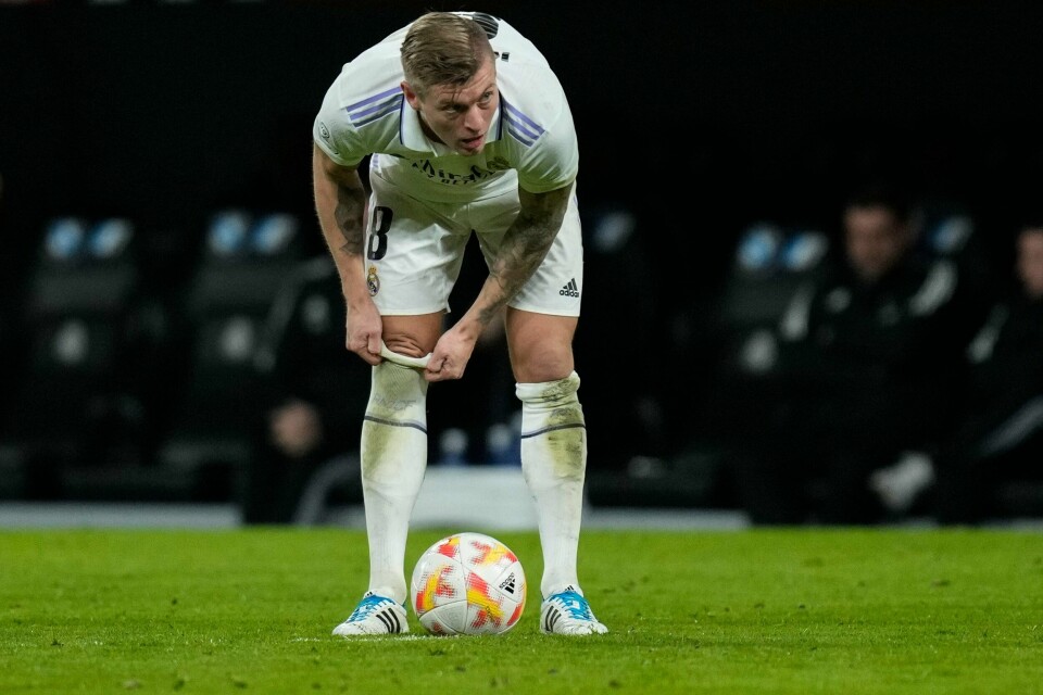 Toni Kroos spiller ikke mot Liverpool i mesterligaen tirsdag. Toni Kroos spiller ikke mot Liverpool i mesterligaen tirsdag. Foto: Bernat Armangue / AP Photo / NTB