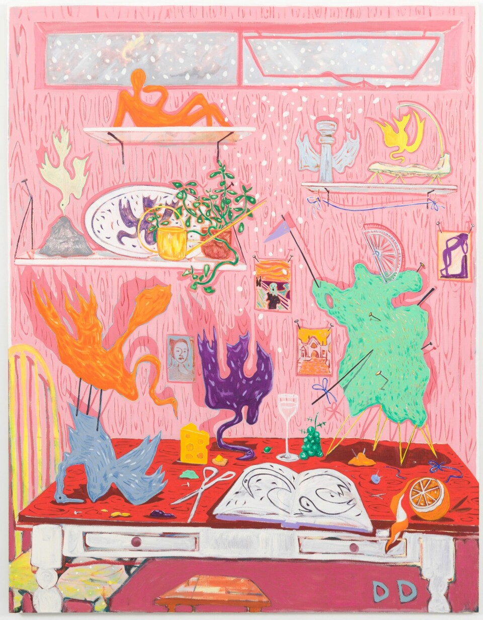 Dickon Drury, Red Table with Maquettes. Dickon Drury, Red Table with Maquettes.