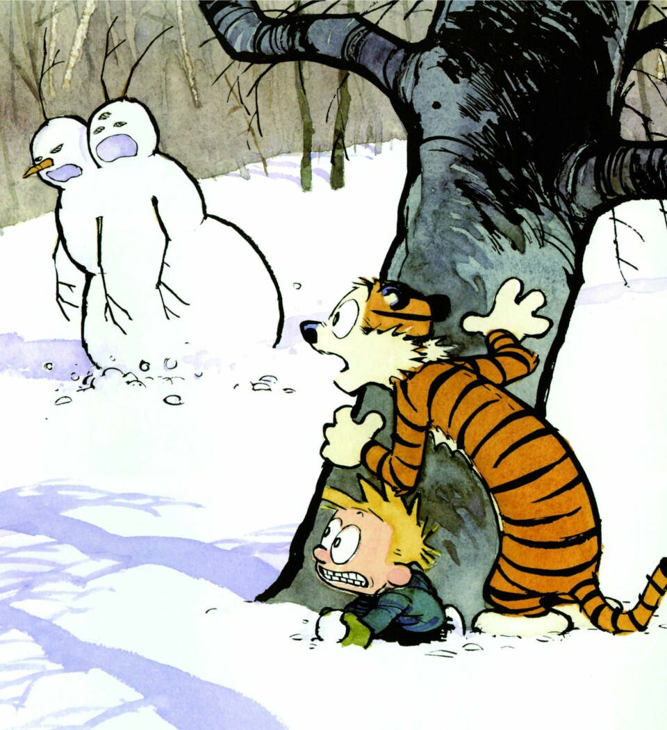 «Tommy og Tigern» var en av nittitallets største tegneseriesuksesser. Etter nesten 30 år er serieskaperen Bill Watterson klar med noe nytt. Tommy og Tigern er copyright © Bill Watterson, distr. Universal Press Syndicate/Europa Press. «Tommy og Tigern» var en av nittitallets største tegneseriesuksesser. Etter nesten 30 år er serieskaperen Bill Watterson klar med noe nytt.