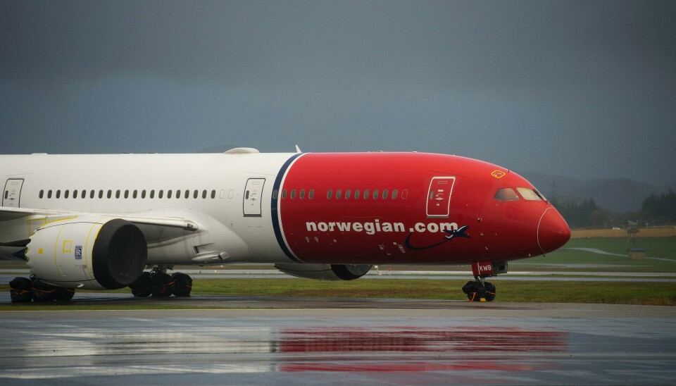 Et Norwegian-fly ble evakuert på Tromsø lufthavn etter melding om en bombetrussel. Norwegian opplevde ein auke på 78 prosent av passasjerar i januar, samanlikna med same månad året før. Foto: Carina Johansen / NTB / NPK