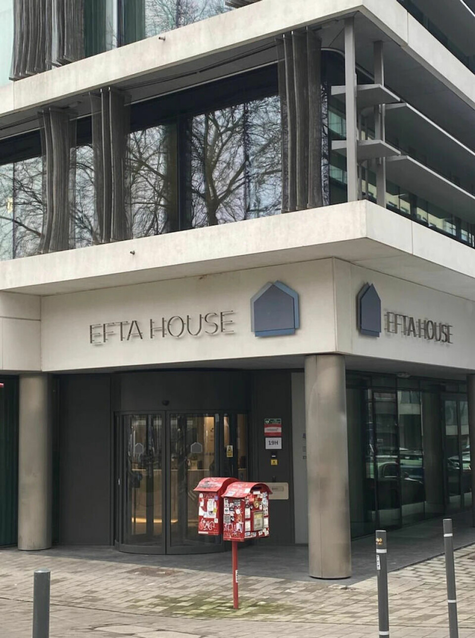 Efta House i Brussel, hvor mye av tempo i norsk klimapolitikk avhenger av Efta-EØS organene. Efta House i Brussel.