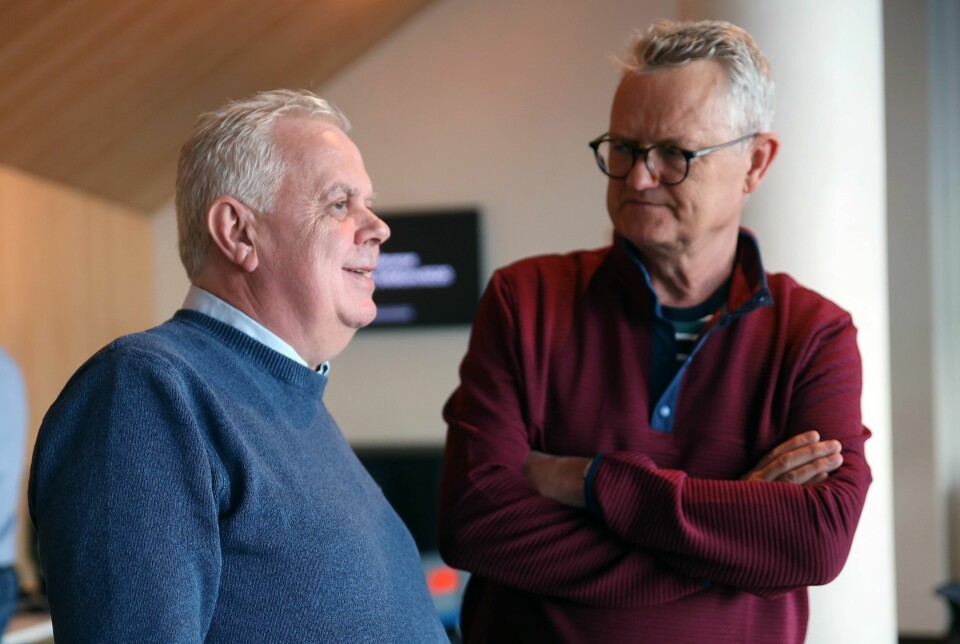 Leif Arne Moi Nilsen (Frp) (t.v.), her sammen med Arnt-Heikki Steinbakk (Ap) i formannskapet i Stavanger. Leif Arne Moi Nilsen (Frp) (t.v.) og Arnt-Heikki Steinbakk (Ap)