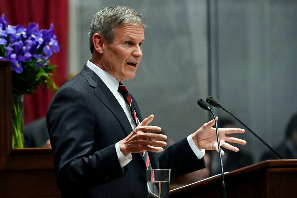 Tennessees guvernør Bill Lee. Tennessees guvernør Bill Lee.