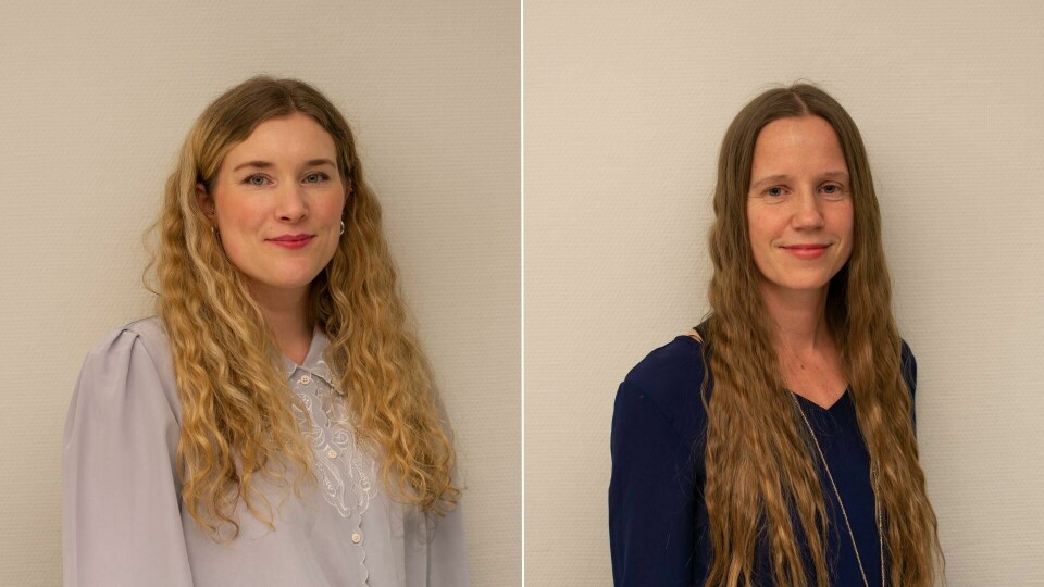«Lenge trodde vi at det var oss selv det var noe galt med. Vi begynte å lure på om vi var svake individer siden stressmestringsmetodene ikke bedret situasjonen», skriver Sara Skilbred Fjeld (t.v.) og Erika Ribu. Sara Skilbred Fjeld (t.v.) og Erika Ribu, forfatterne bak boka «Det nådeløse arbeidslivet».