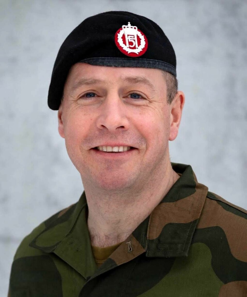 Per Espen Strande, oberstløytnant og pressevakt i Forsvaret. Per Espen Strande, oberstløytnant og pressevakt i Forsvaret.