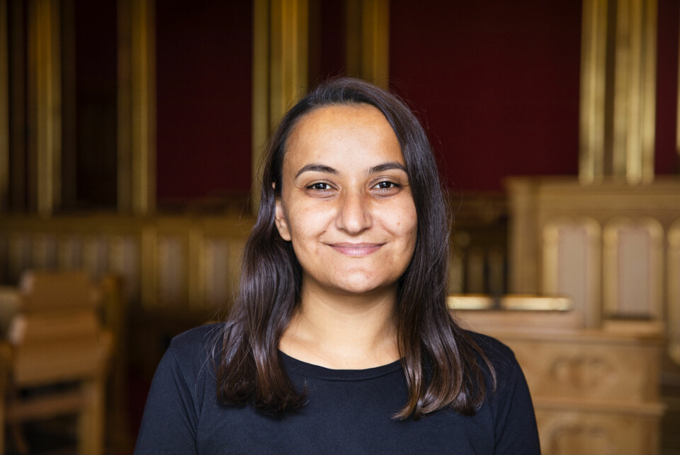 Seher Aydar, stortingsrepresentant fra Rødt Oslo. Seher Aydar, stortingsrepresentant fra Rødt Oslo.