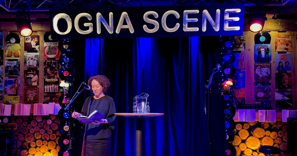Stavanger-forfatteren Kristin Hoffmann leser opp på det årlige arrangementet «Ordslepp» på Ogna Scene. Stavanger-forfatteren Kristin Hoffmann leser opp på det årlige arrangementet «Ordslepp» på Ogna Scene.