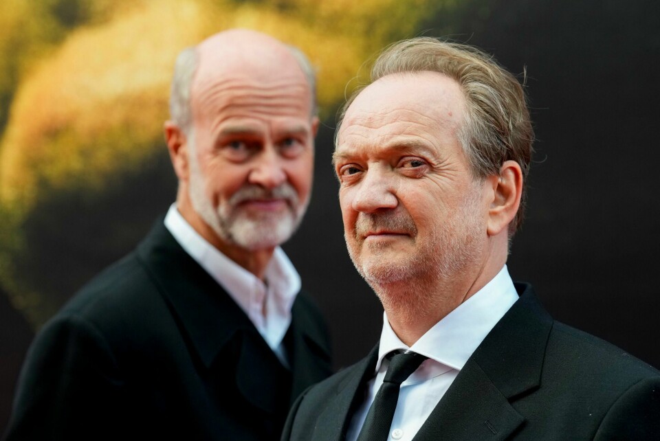 Regissør Erik Poppe og hovedrolleinnehaver Gard Eidsvold på rød løper før premieren på filmen «Quislings siste dager». Regissør Erik Poppe og hovedrolleinnehaver Gard Eidsvold på rød løper før premieren på filmen «Quislings siste dager». Foto: Jan Kåre Ness / NTB