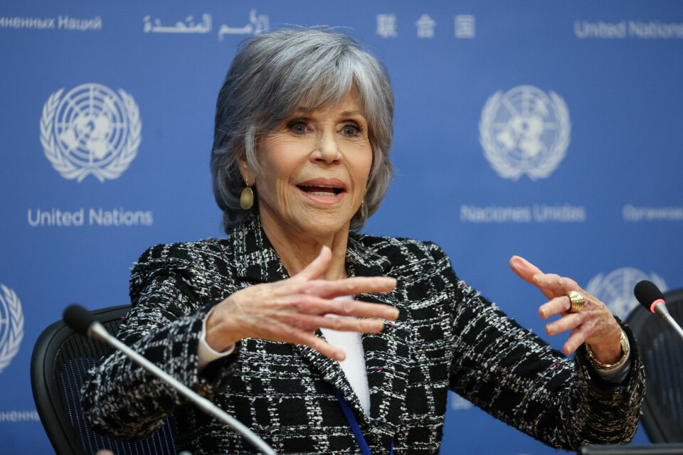 Skuespilleren Jane Fonda var en av dem som appellerte om en sterk avtale. i innspurten av arbeidet med den nye globale havmiljøtraktaten. Skuespilleren Jane Fonda var en av dem som appellerte om en sterk avtale. i innspurten av arbeidet med den nye globale havmiljøtraktaten.