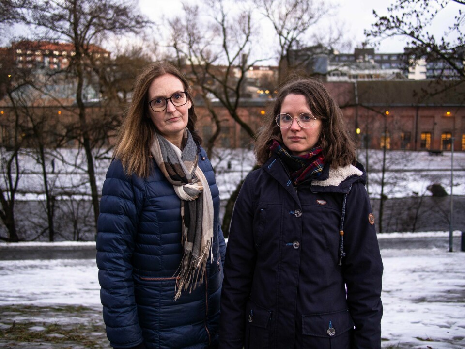 F.v. Brita Scheid Bjørnstad, Lillann Kvalheim Bue To kvinner utendørs