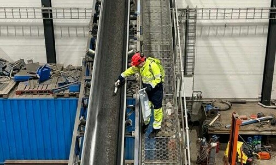 Testing av mudringsmasser fra Fredrikstad i jordvaskeanlegget i Nes på Romerike. Testing av mudringsmasser fra Fredrikstad i jordvaskeanlegget i Nes på Romerike.