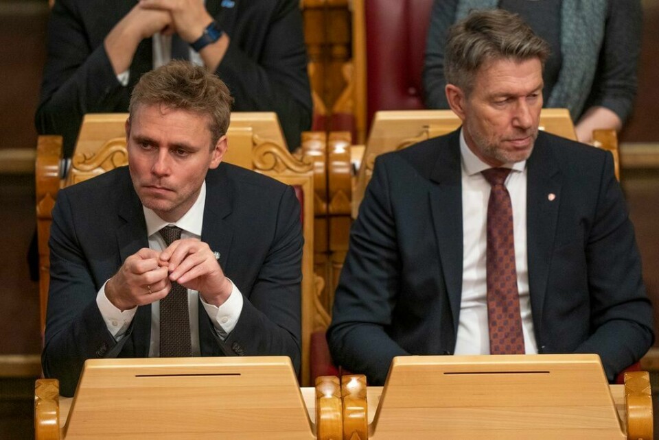 Ola Borten Moe (Sp) og Terje Aasland (Ap) har sørget for at den planlagte kabelen mellom Vestlandet og Skottland ikke blir noe av. Strømkabel