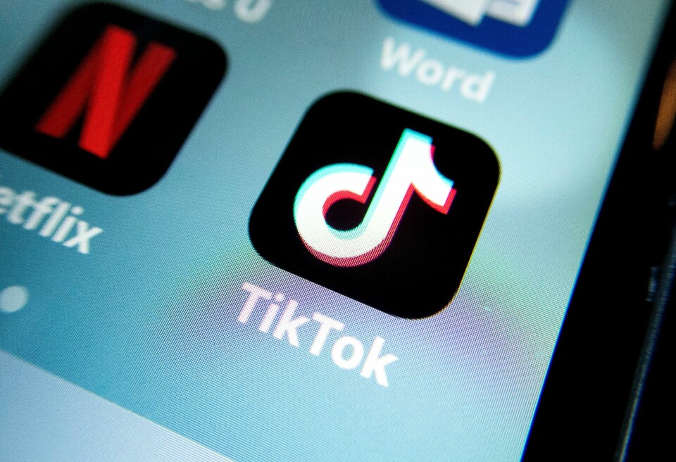 Illustrasjonsfoto. Tiktok er en populær app der brukere kan dele korte videoer. Foto: Gorm Kallestad / NTB