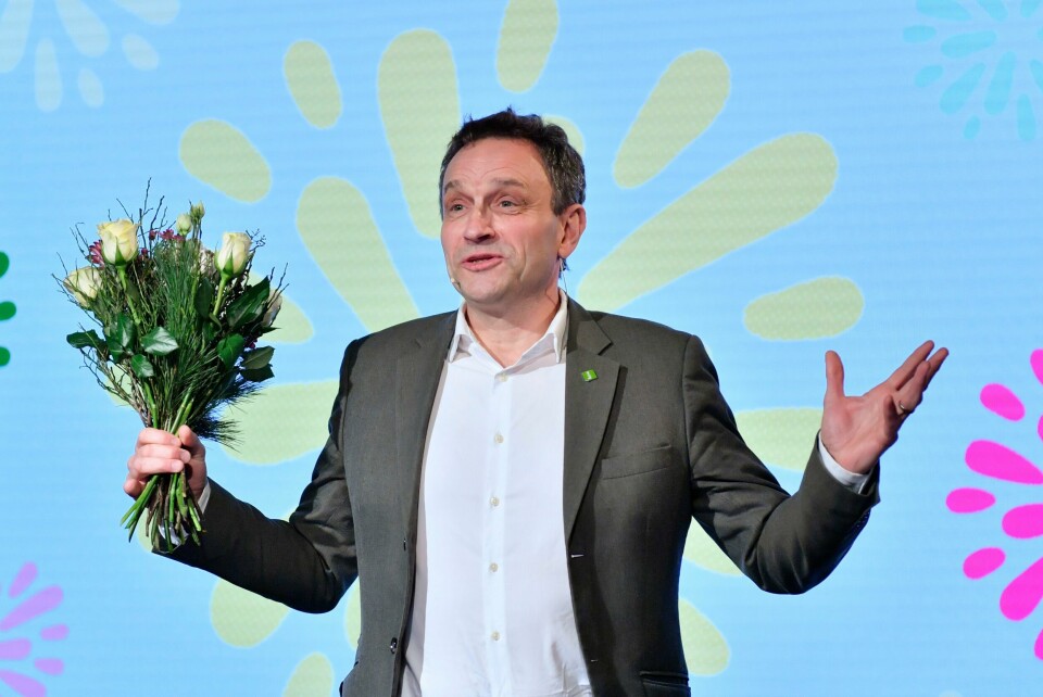 Med et stort flertall har Landsstyremøtet til MDG innstilt at Norge bør gå inn i nye forhandlinger om EU-medlemskap. Arild Hermstad ble valgt som leder på landsmøtet til Miljøpartiet De Grønne. Foto: Rodrigo Freitas / NTB