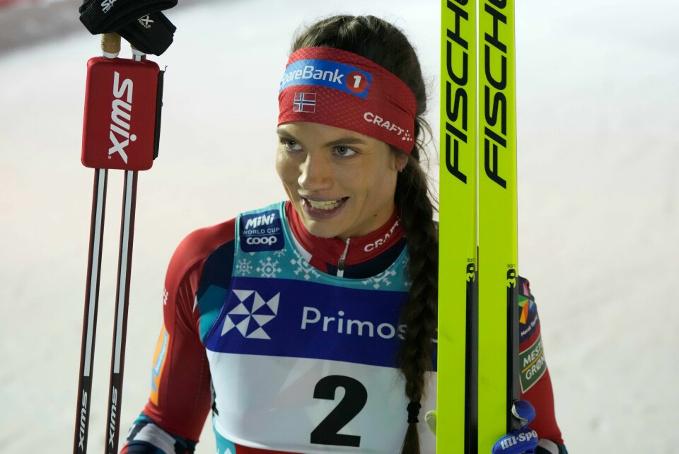 Kristine Stavås Skistad jakter en ny seier i Lahti. Kristine Stavås Skistad jakter en ny seier i Lahti. Foto: Sergei Grits / AP / NTB