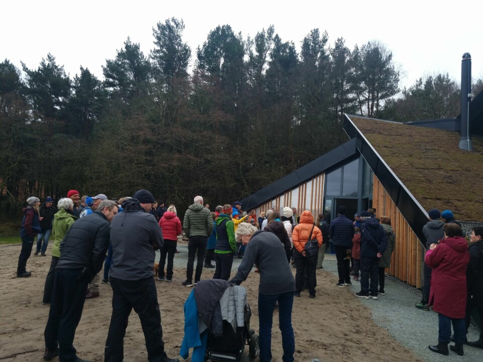 Mange møtte opp for å være med på åpningen av Speiderbasen. Mange møtte opp for å være med på åpningen av Speiderbasen.