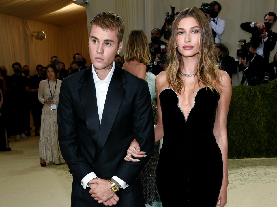 Justin Bieber og Hailey Bieber på en veldedighetsgalla i New York i september 2021. Justin Bieber og Hailey Bieber på en veldedighetsgalla i New York i september 2021. Foto: Evan Agostini / Invision / AP / NTB
