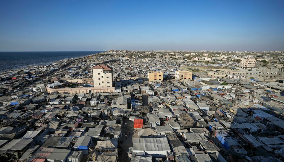 Telt tett i tett i en leir for fordrevne palestinere vest for Deir al-Balah på Gazastripen. Telt tett i tett i en leir for fordrevne palestinere vest for Deir al-Balah på Gazastripen. Foto: Abdel Kareem Hana / AP / NTB