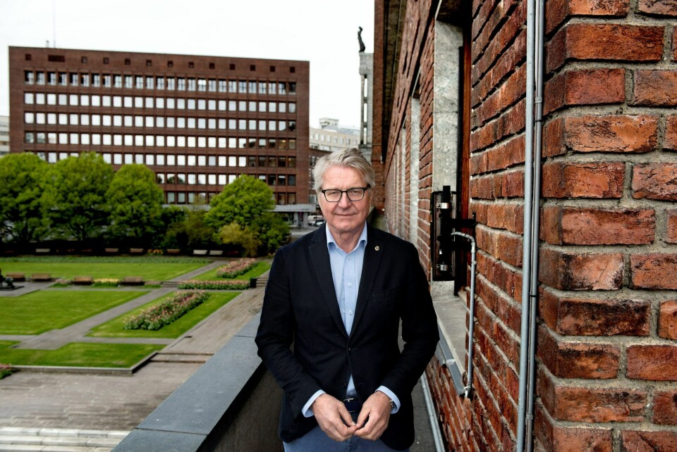 Fabian Stang inntok Oslo rådhus som ny ordfører i 2007. FOTO: MIMSY MØLLER