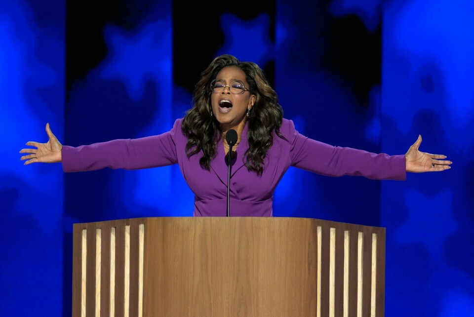 Oprah Winfrey talte til Demokratene onsdag. Oprah Winfrey talte til Demokratene onsdag. Foto: J. Scott Applewhite / AP / NTB