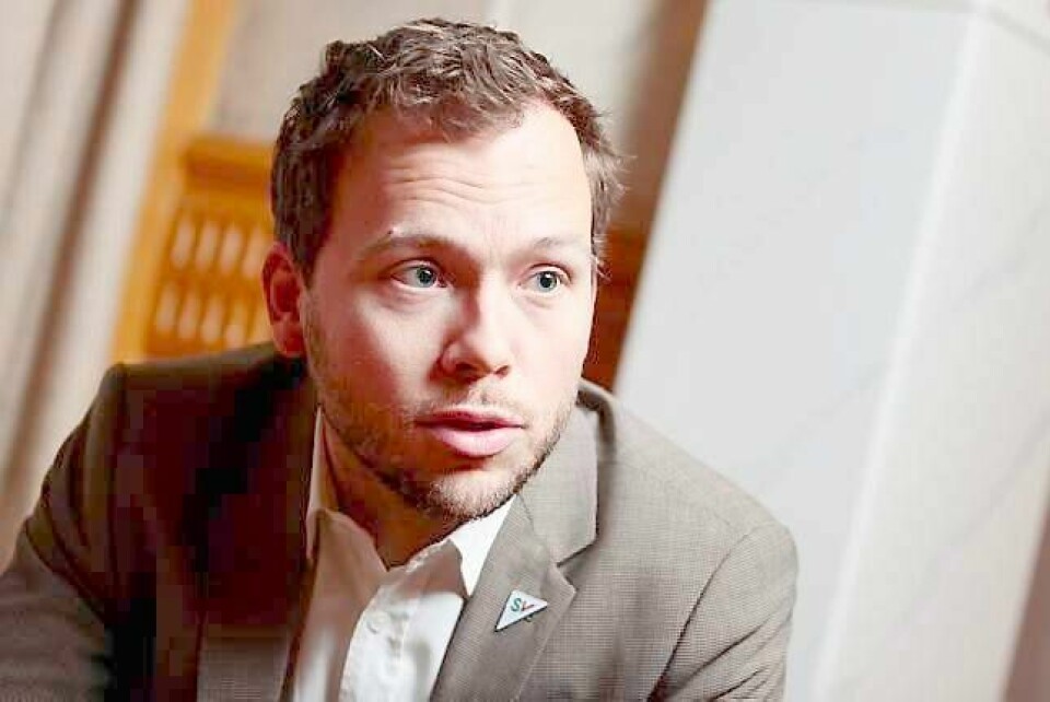 SV-leder Audun Lysbakken. FOTO: HÅKON MOSVOLD LARSEN/NTB SCANPIX