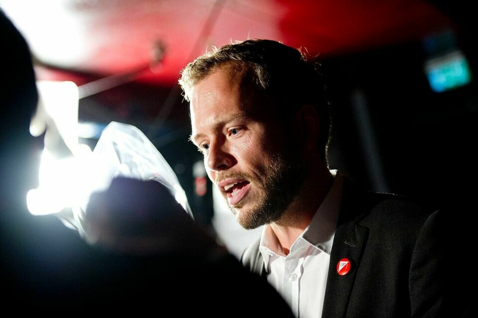 Valgets kvaler: SV sentralt leverte et tålelig valg og gikk ikke tilbake. Oslo SV derimot, leverte det svakeste resultatet på 52 år. Her er Audun Lysbakken på SVs valgvake. FOTO: JON OLAV NESVOLD/NTB SCANPIX