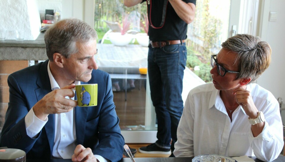 Jonas Gahr Støre er opptatt av å få med seg KrF fram mot neste stortingsvalg. I det siste har Hanne Tollerud (Moss Ap) hatt flere samtaler hvor KrF lokalt har vært involvert. FOTO: PAUL NORBERG