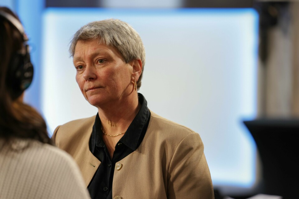 PST-sjef Beate Gangsås. PST-sjef Beate Gangås sier til Aftenposten at PST etterforsker elleve saker om trusler mot sentrale myndighetspersoner, tre av dem kvinnelige politikere. Hun tror mange saker ikke blir anmeldt og ber offentlige myndigheter ha lavere terskel for å melde inn saker. Foto: Amanda P. Giske / NTB