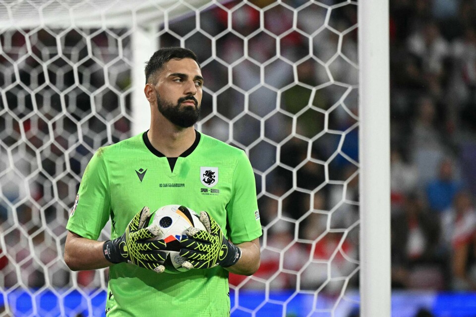 Giorgi Mamardashvili blir Liverpool-keeper fra neste sommer. Her fra sommerens EM. Giorgi Mamardashvili blir Liverpool-keeper fra neste sommer. Her fra sommerens EM.