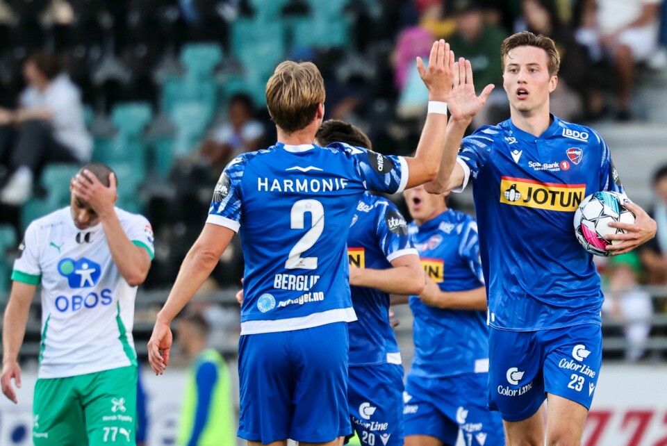 Islendingen Stefan Ingi Sigurdarson ordnet 1–1 for Sandefjord mot HamKam søndag. Islendingen Stefan Ingi Sigurdarson ordnet 1–1 for Sandefjord mot HamKam søndag. Foto: Geir Olsen / NTB.