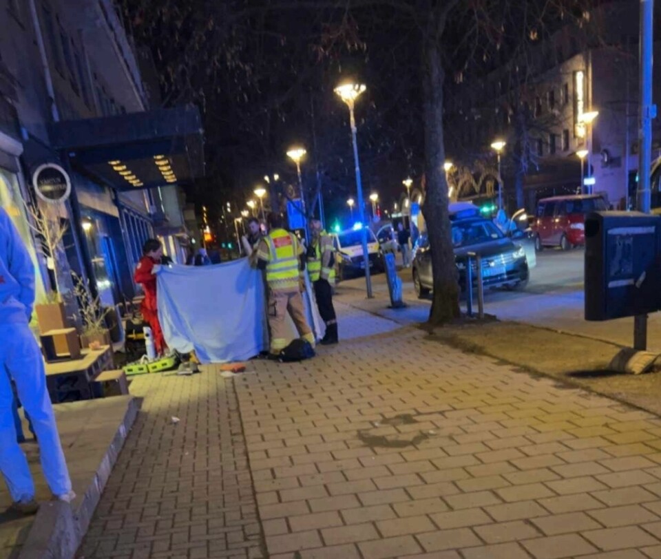 Sigve Bremset ble drept i en påkjørsel i Steinkjer i påsken i fjor. Nødetatene jobber på stedet etter at flere ble påkjørt i Kongens gate i Steinkjer natt til søndag. Flere ble truffet av bilen og en person døde senere av skadene. Foto: Privat / NTB